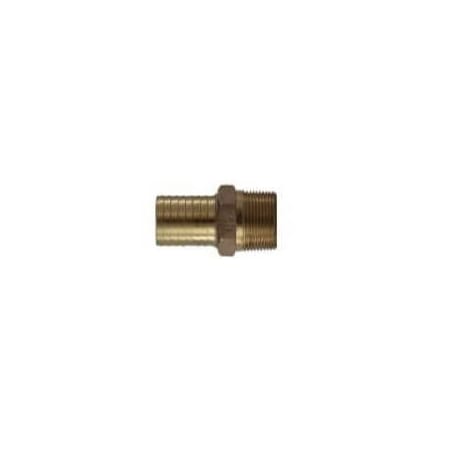 Hose Adapter, Adapter FittingConnector, 34 Nominal, Barb X MNPT End Style, 150 Psi Pressure, Br